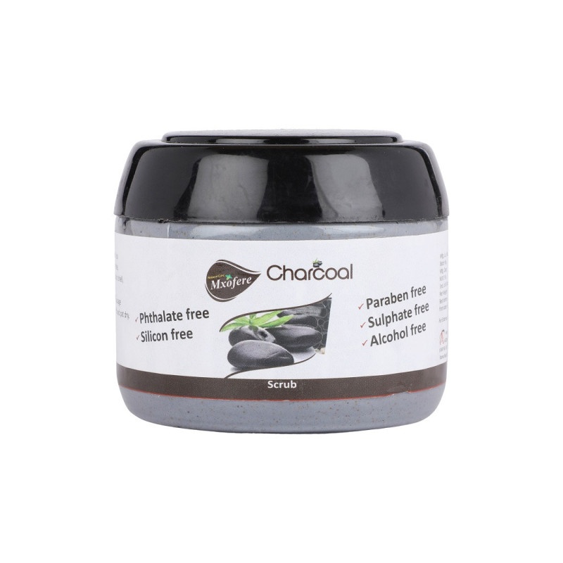 Mxofere Active Charcoal Scrub - 300 Grams