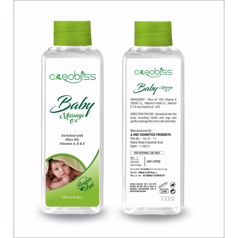 creobliss baby massage oil - 100ML